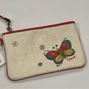 Coach | Straw Multicolor Wristlet